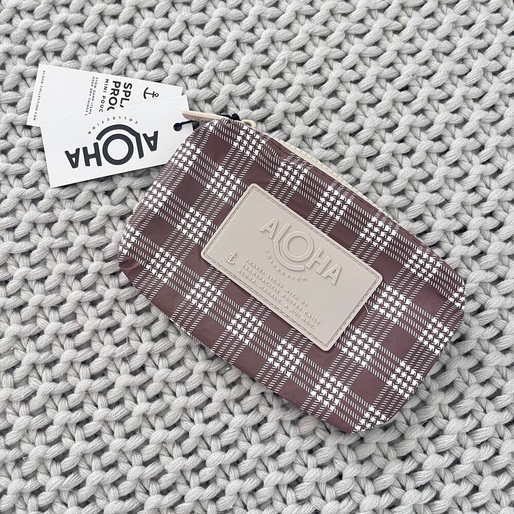 Aloha Collection• Mini Pouch in Palaka Affogato